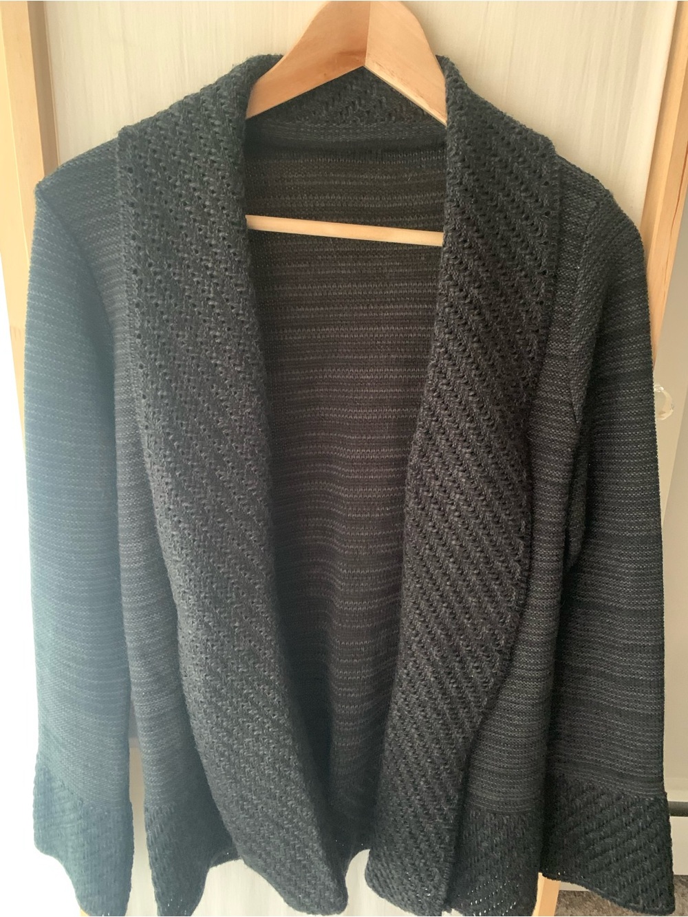 Grey-Black Cardigan For Everyday Wear